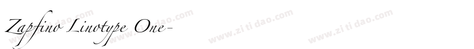 Zapfino Linotype One字体转换